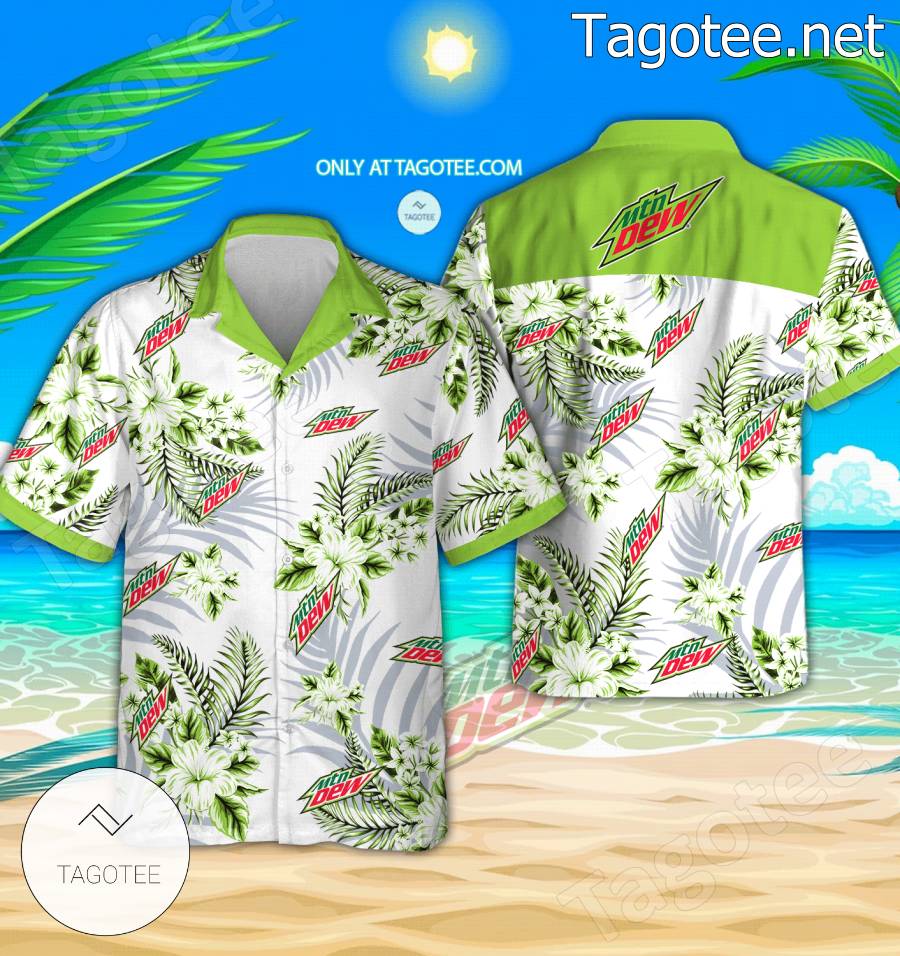 Mountain Dew Logo Hawaiian Shirt And Shorts - EmonShop