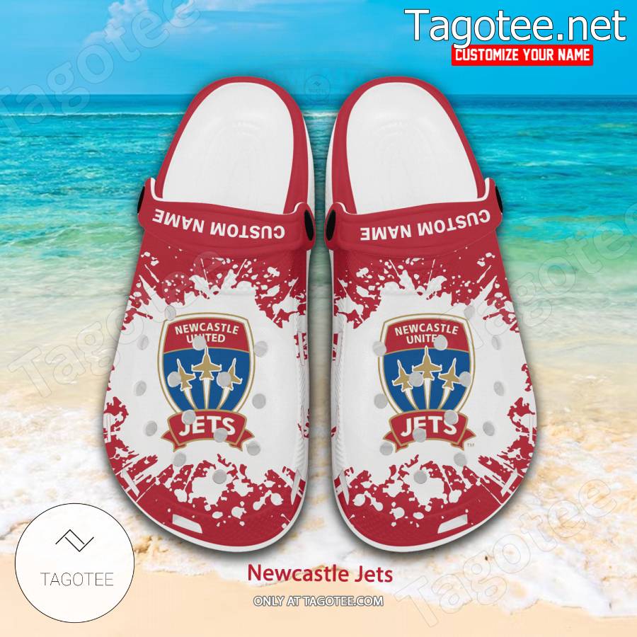 Newcastle Jets Custom Crocs Clogs - BiShop a