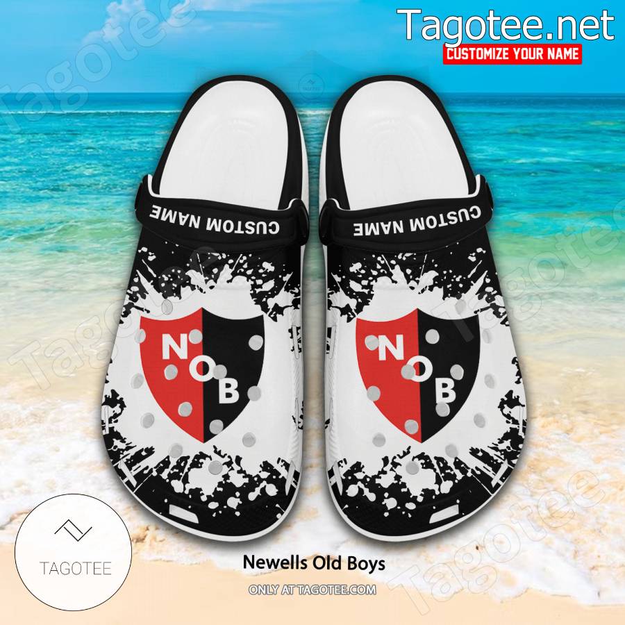 Newells Old Boys Logo Custom Crocs Clogs - BiShop a