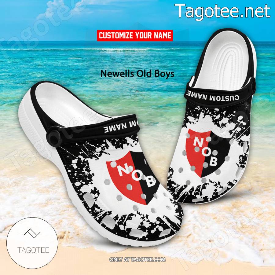 Newells Old Boys Logo Custom Crocs Clogs - BiShop