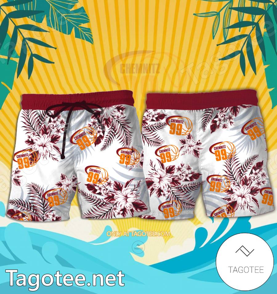 Niners Chemnitz Logo Hawaiian Shirt And Shorts - EmonShop a