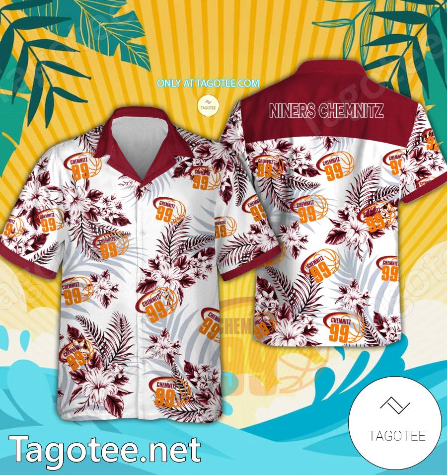 Niners Chemnitz Logo Hawaiian Shirt And Shorts - EmonShop