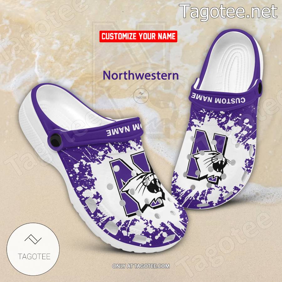 Northwestern Logo Custom Crocs Clogs - BiShop