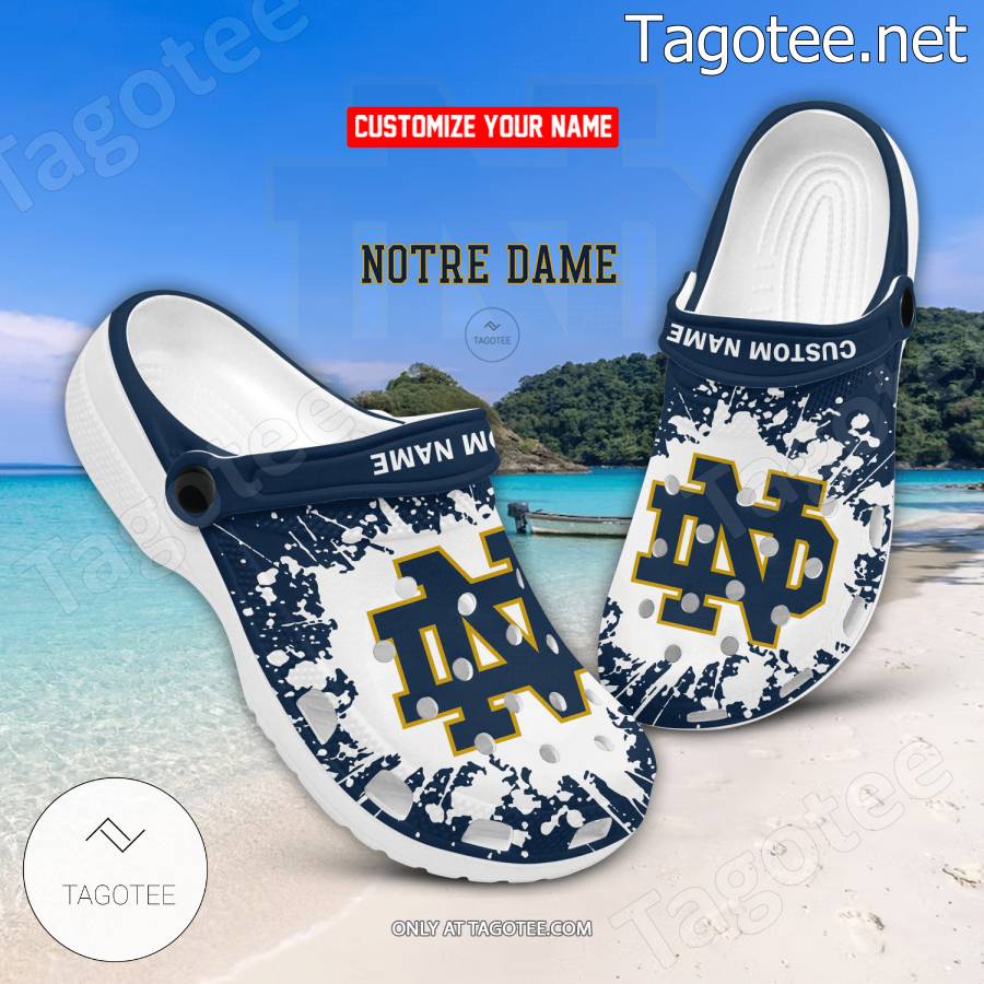 Notre Dame Logo Custom Crocs Clogs - BiShop