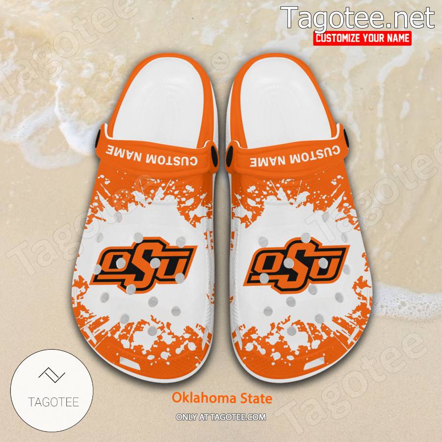 Oklahoma State Logo Custom Crocs Clogs - BiShop a