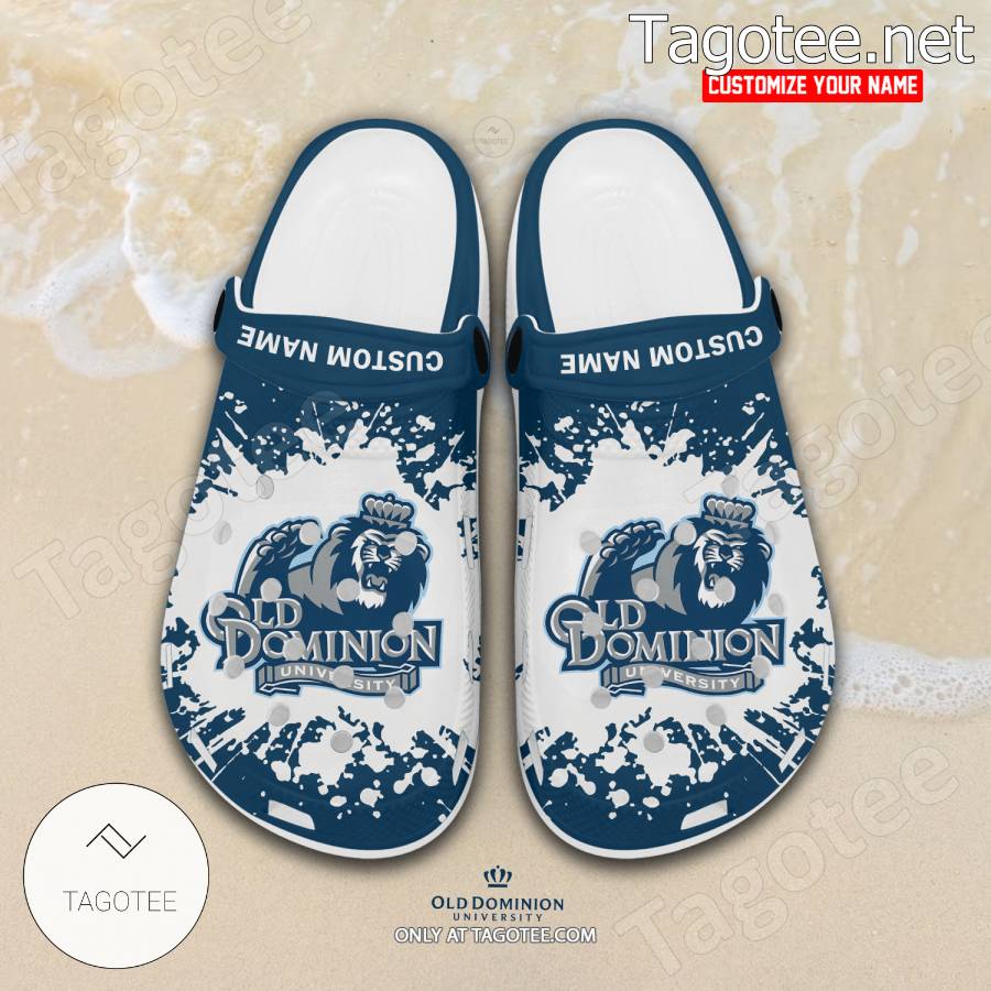 Old Dominion Logo Custom Crocs Clogs - BiShop a