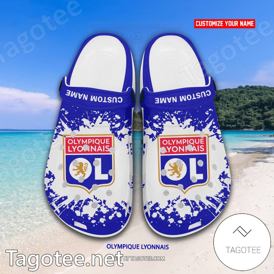 Olympique Lyonnais Custom Crocs Clogs - BiShop a