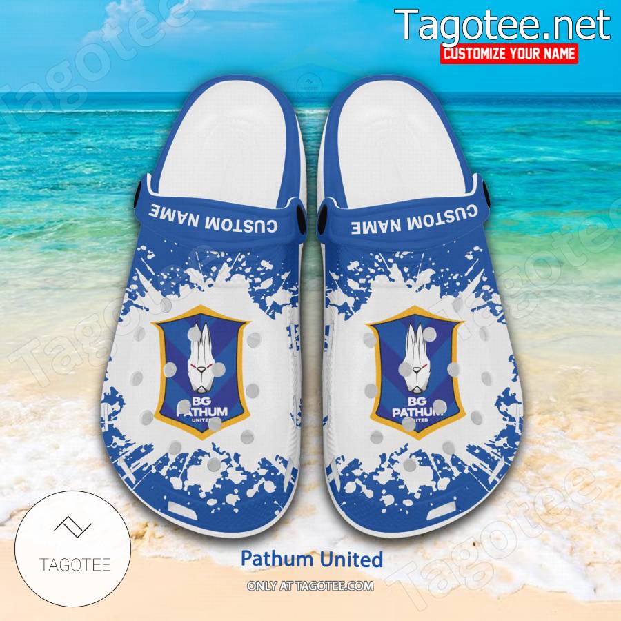 Pathum United Logo Custom Crocs Clogs - BiShop a