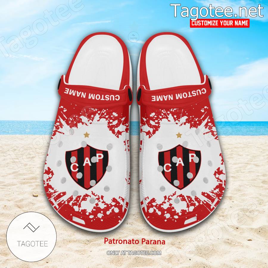 Patronato Parana Logo Custom Crocs Clogs - BiShop a