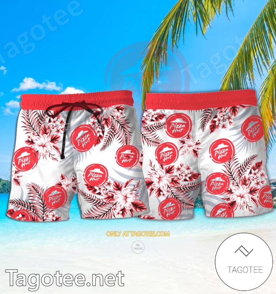 Pizza Hut Logo Hawaiian Shirt And Shorts - EmonShop a