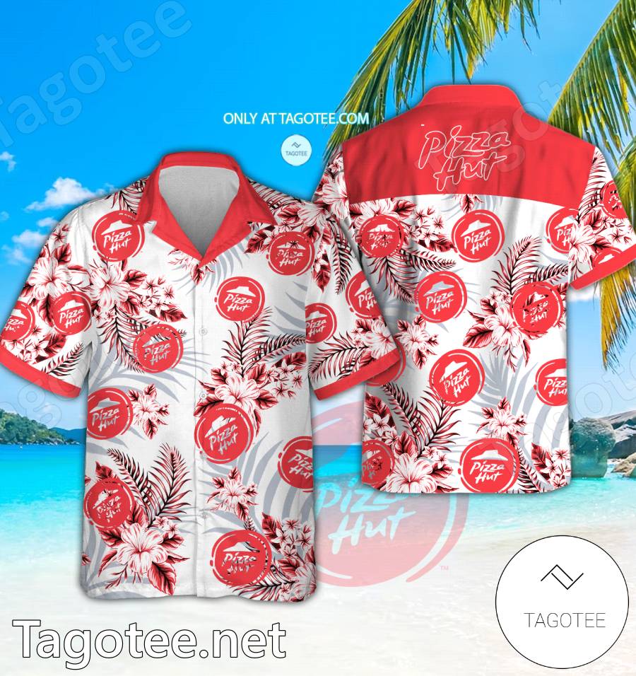 Pizza Hut Logo Hawaiian Shirt And Shorts - EmonShop