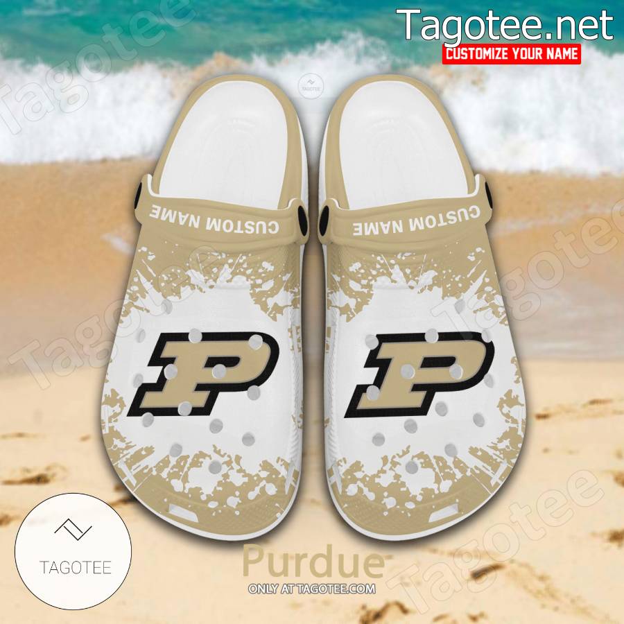 Purdue Logo Custom Crocs Clogs - BiShop a