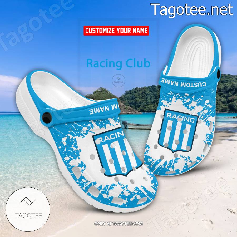 Racing Club Logo Custom Crocs Clogs - BiShop