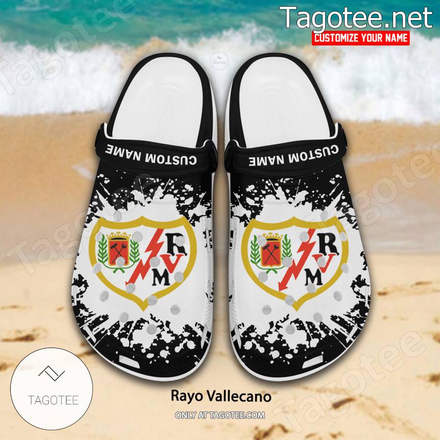 Rayo Vallecano Custom Crocs Clogs - BiShop a