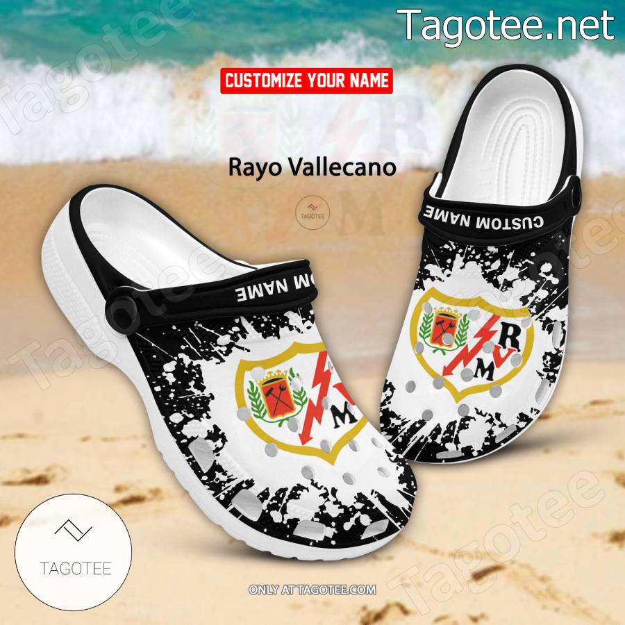 Rayo Vallecano Custom Crocs Clogs - BiShop