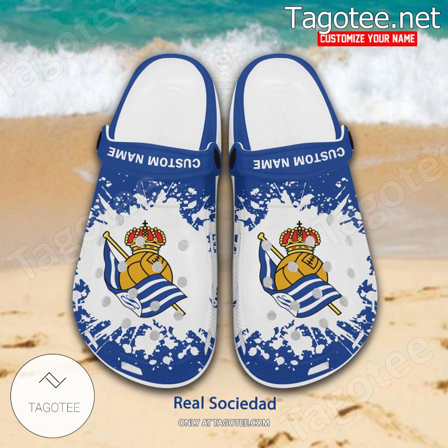 Real Sociedad Custom Crocs Clogs - BiShop a