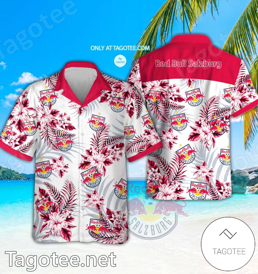 Red Bull Salzburg Logo Hawaiian Shirt And Shorts - BiShop