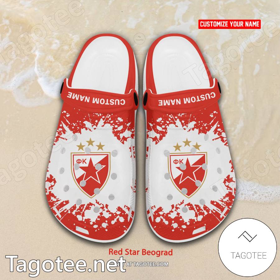 Red Star Beograd Custom Crocs Clogs - BiShop a