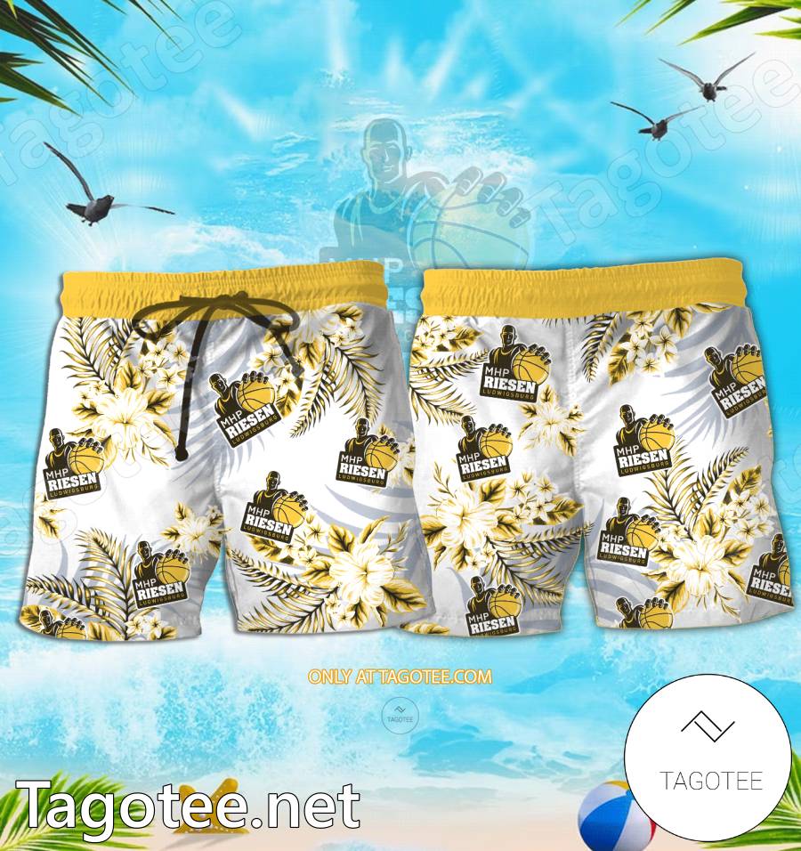 Riesen Ludwigsburg Logo Hawaiian Shirt And Shorts - EmonShop a