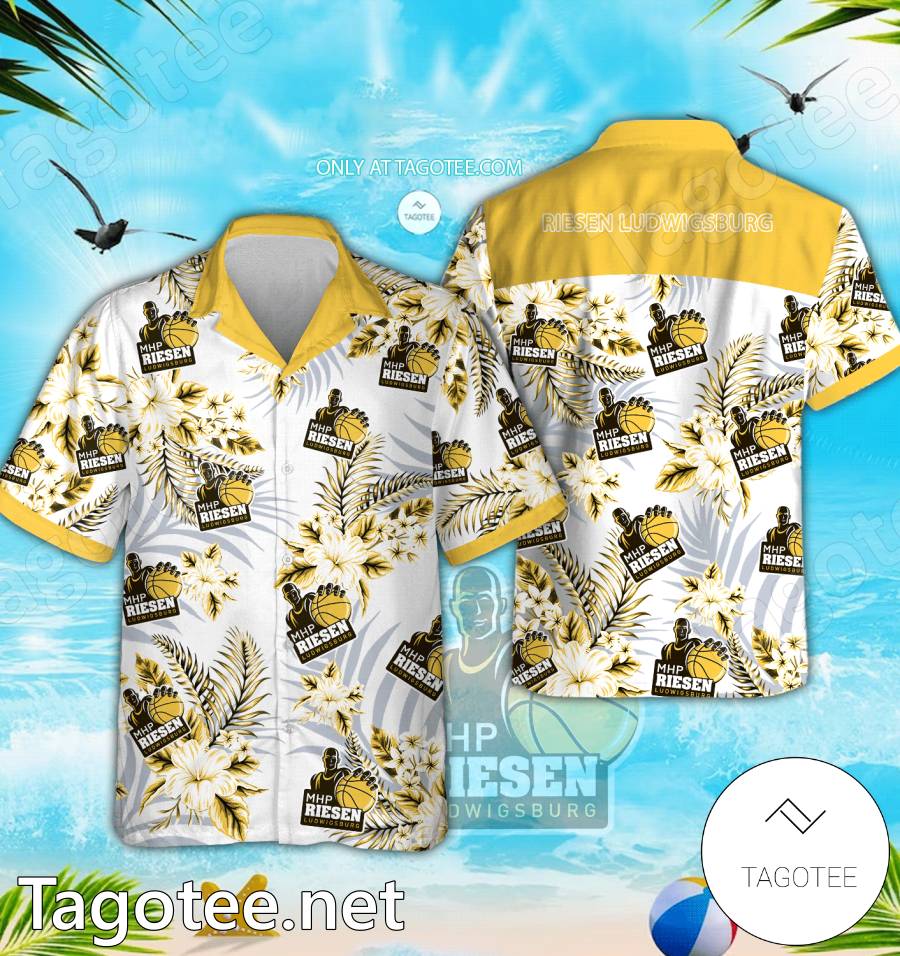 Riesen Ludwigsburg Logo Hawaiian Shirt And Shorts - EmonShop