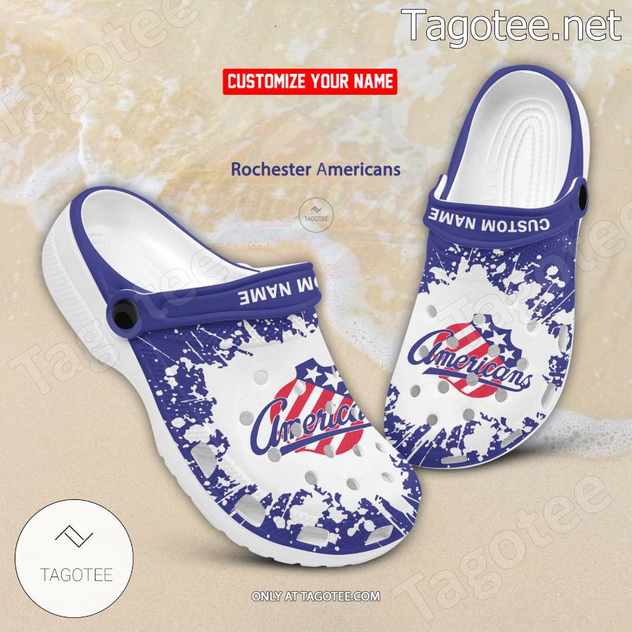 Rochester Americans Logo Crocs Clogs - BiShop