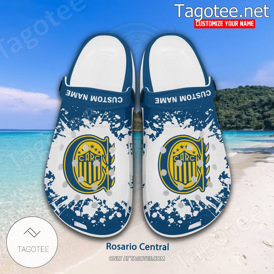 Rosario Central Logo Custom Crocs Clogs - BiShop a