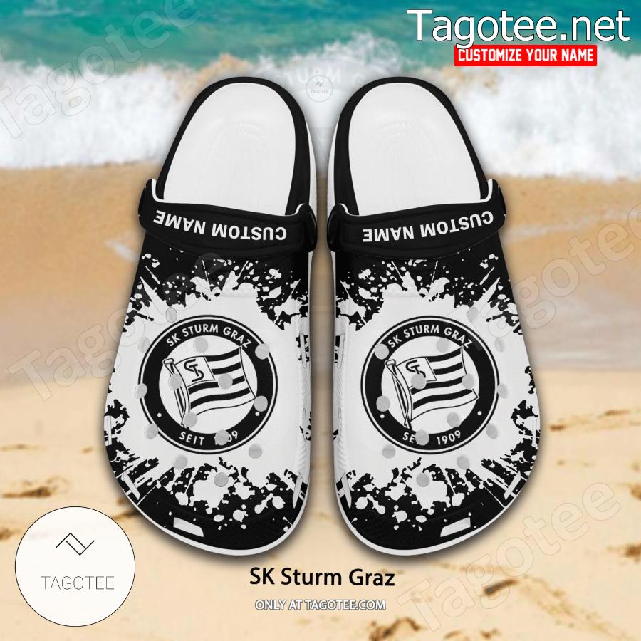 SK Sturm Graz Logo Custom Crocs Clogs - BiShop a