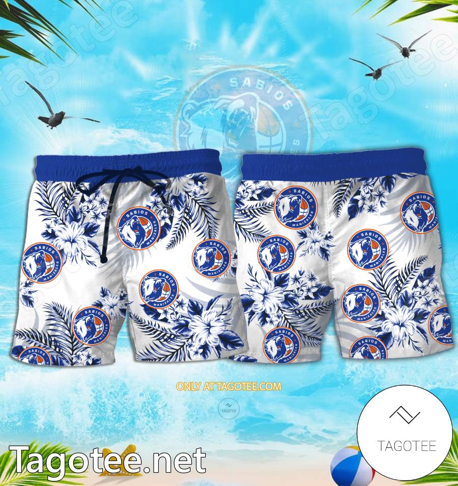 Sabios de Manizales Logo Hawaiian Shirt And Shorts - EmonShop a