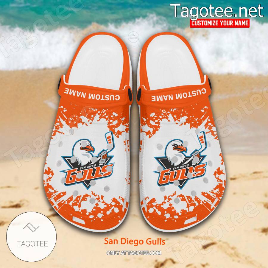 San Diego Gulls Logo Crocs Clogs - BiShop a