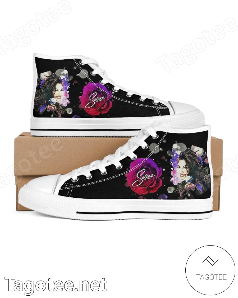 Selena Quintanilla Rose High Top Shoes a