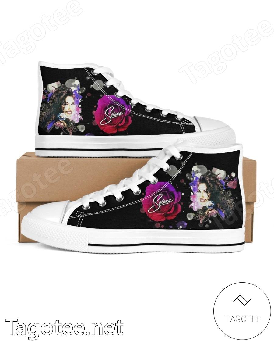 Selena Quintanilla Rose High Top Shoes