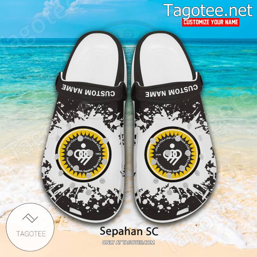 Sepahan SC Logo Custom Crocs Clogs - BiShop a