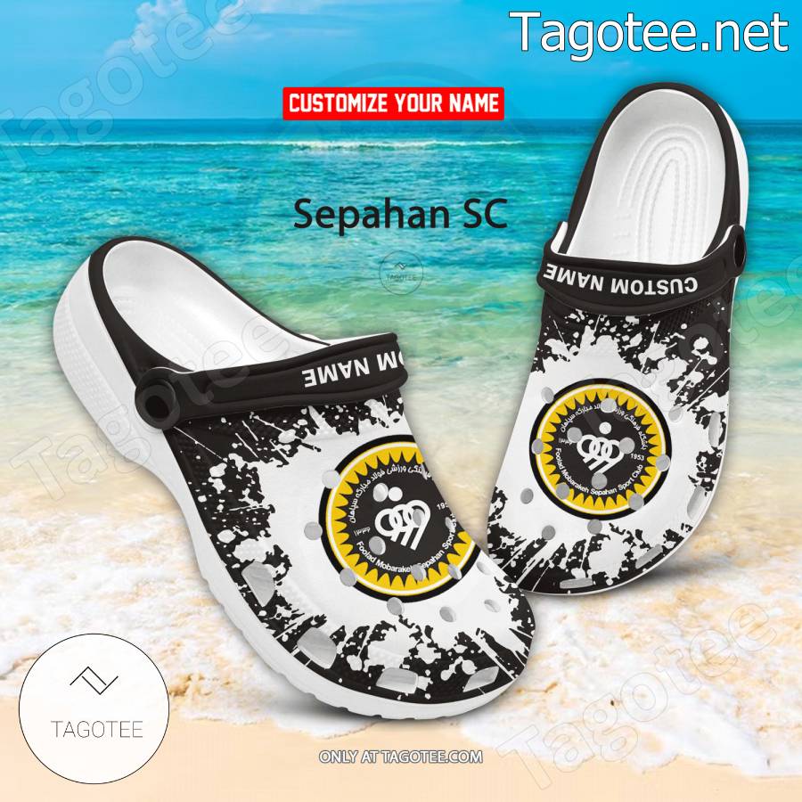 Sepahan SC Logo Custom Crocs Clogs - BiShop