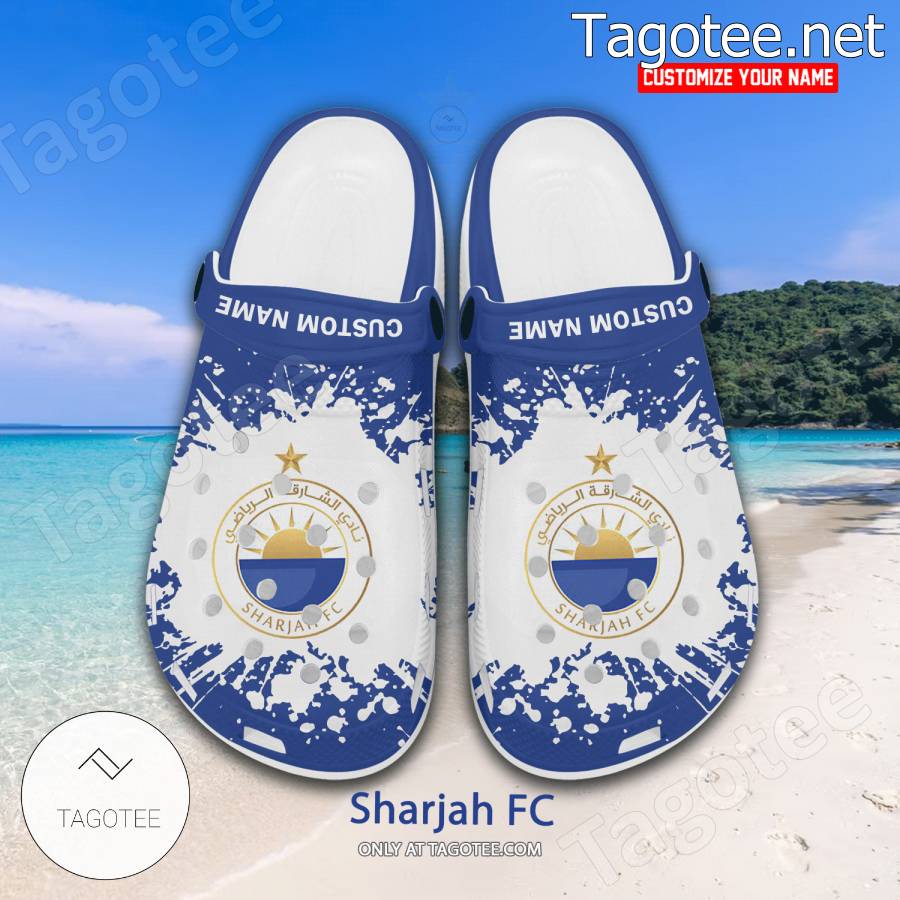 Sharjah FC Logo Custom Crocs Clogs - BiShop a