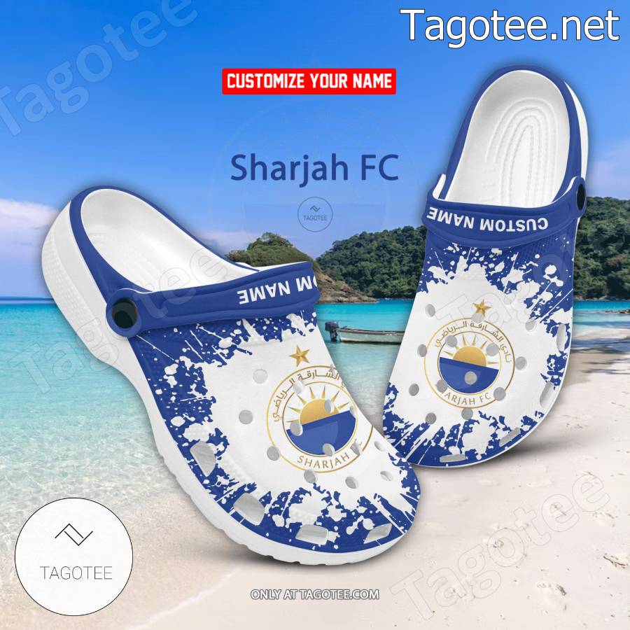 Sharjah FC Logo Custom Crocs Clogs - BiShop