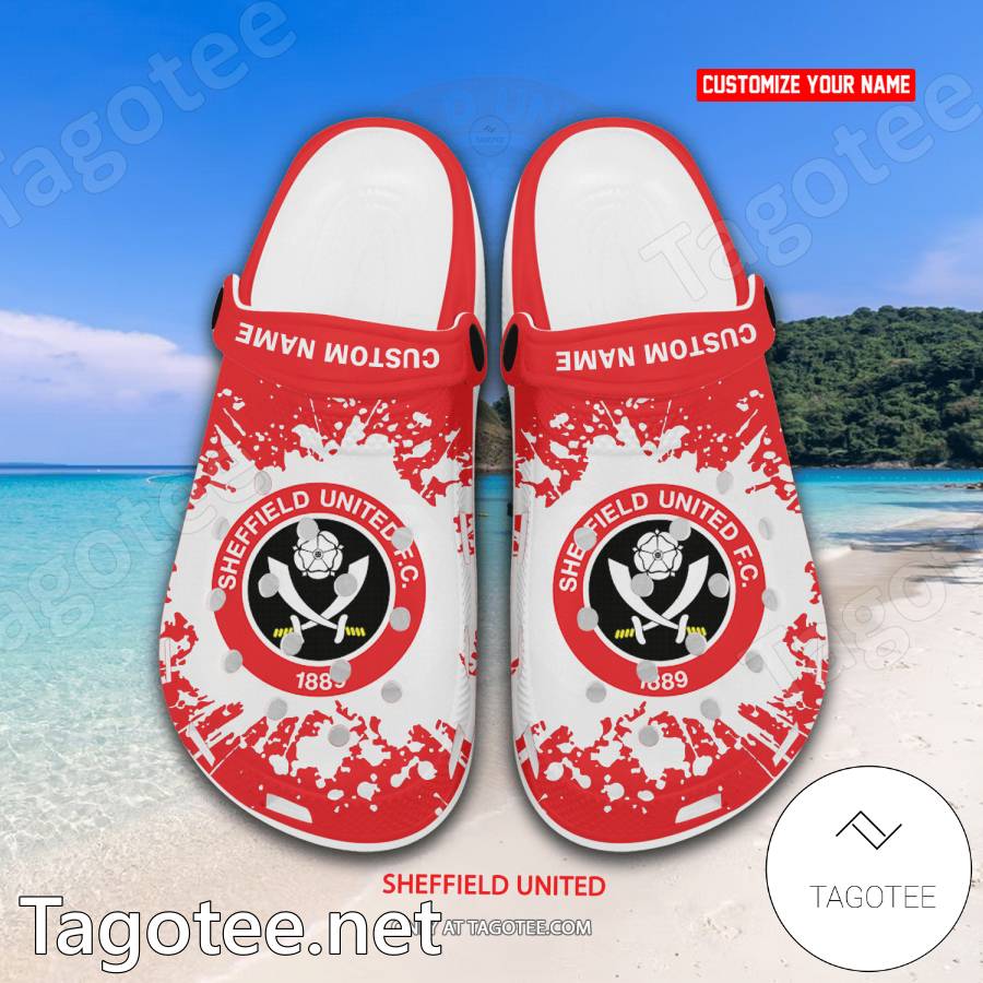 Sheffield United Custom Crocs Clogs - BiShop a