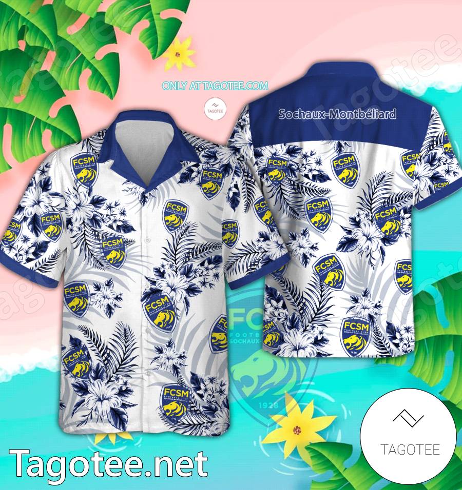 Sochaux-Montbéliard Logo Hawaiian Shirt And Shorts - BiShop