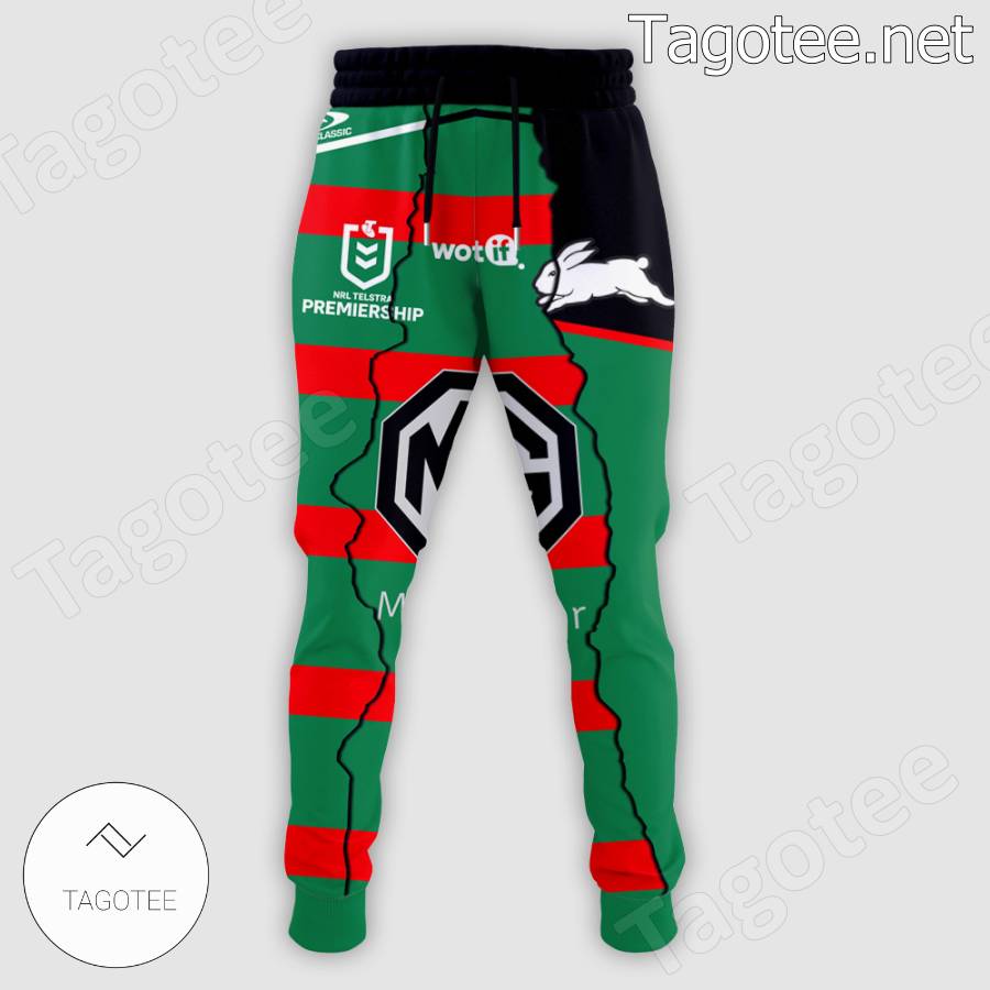 South Sydney Rabbitohs Nrl Mg Motor Custom Hoodie And Pants