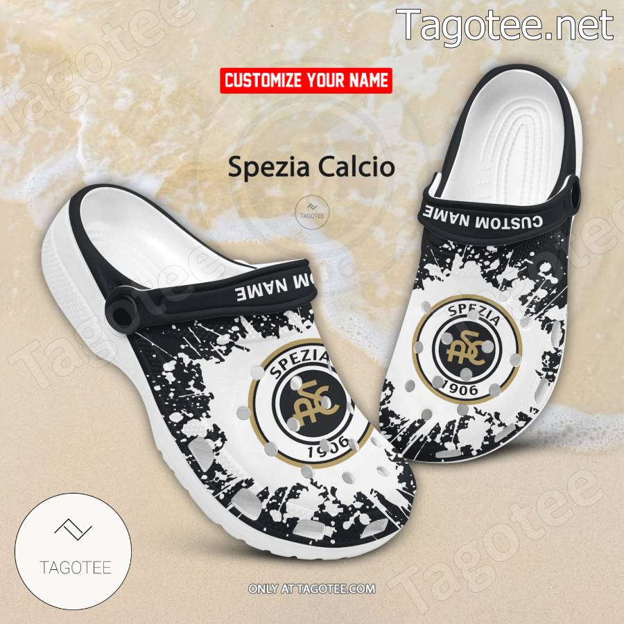 Spezia Calcio Logo Custom Crocs Clogs - BiShop