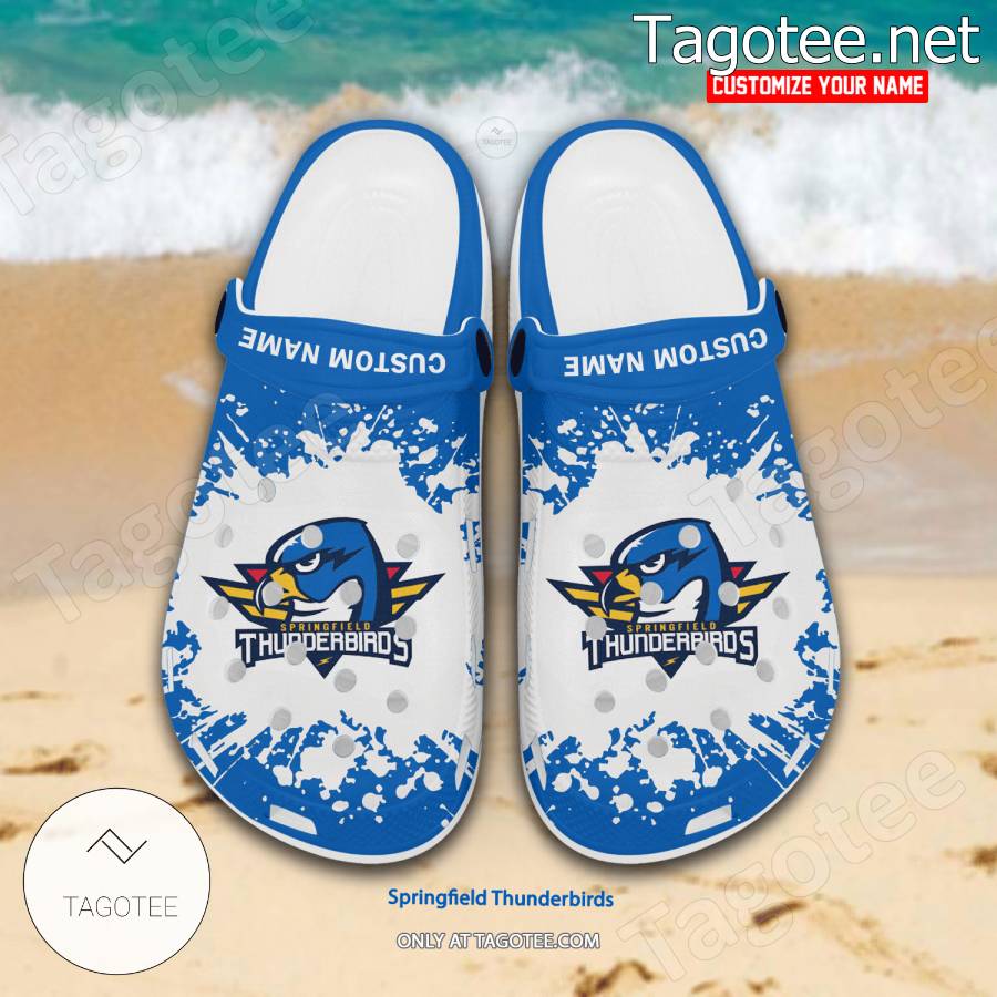 Springfield Thunderbirds Logo Crocs Clogs - BiShop a