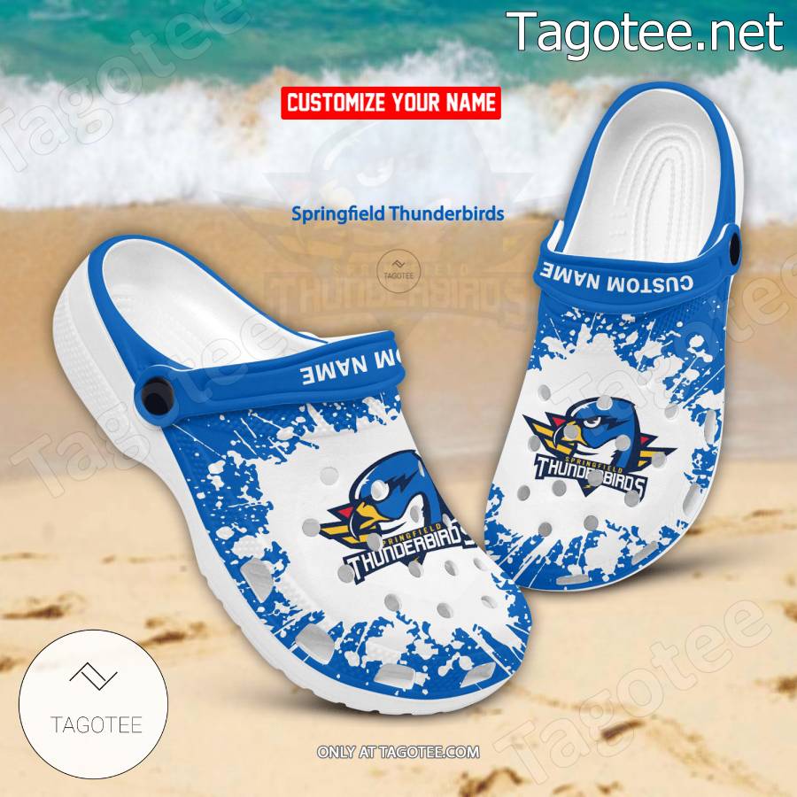 Springfield Thunderbirds Logo Crocs Clogs - BiShop