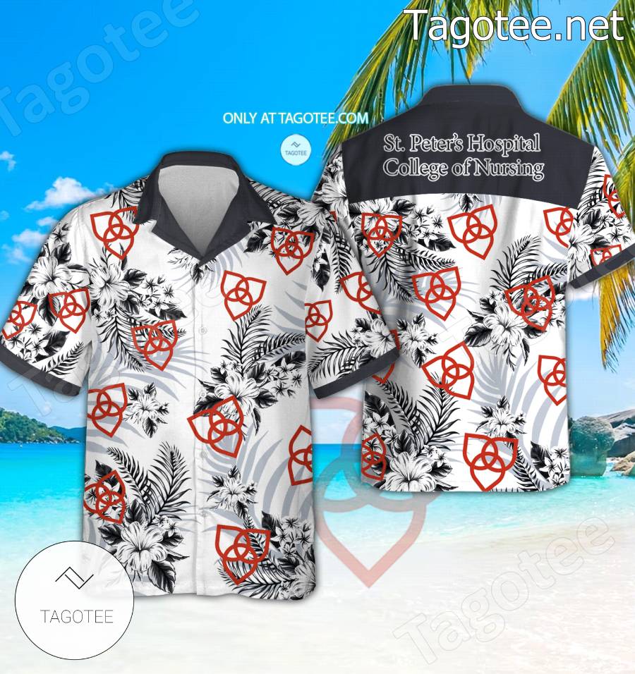 St. Peter's Hospital College of Nursing Logo Hawaiian Shirt And Shorts - BiShop