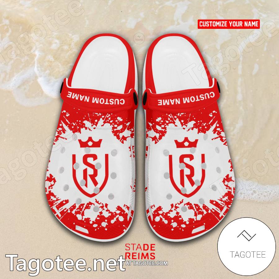 Stade Reims Custom Crocs Clogs - BiShop a