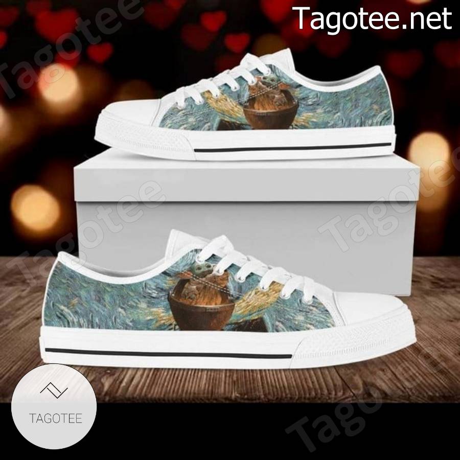 Star War Yoda Starry Night Low Top Shoes