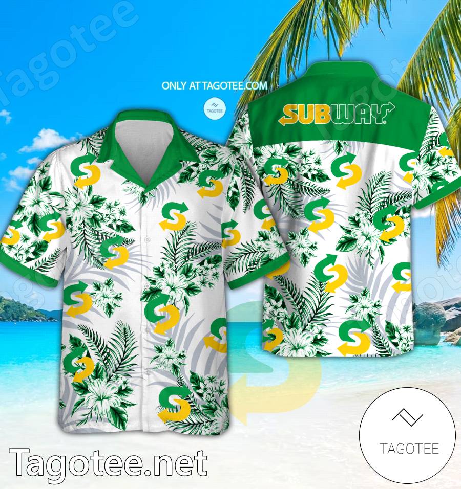 Subway Logo Hawaiian Shirt And Shorts - EmonShop