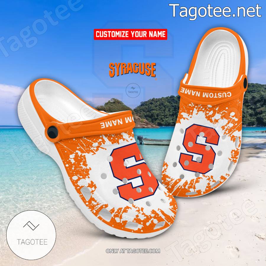 Syracuse Logo Custom Crocs Clogs - BiShop