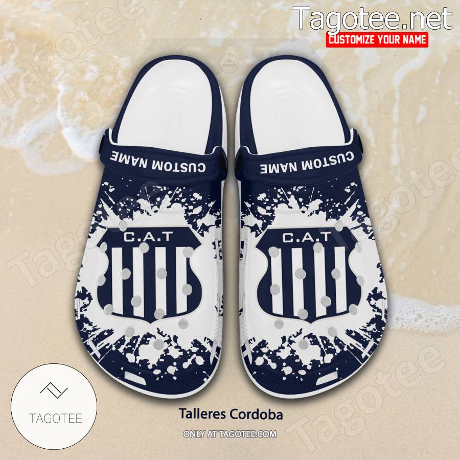 Talleres Cordoba Logo Custom Crocs Clogs - BiShop a