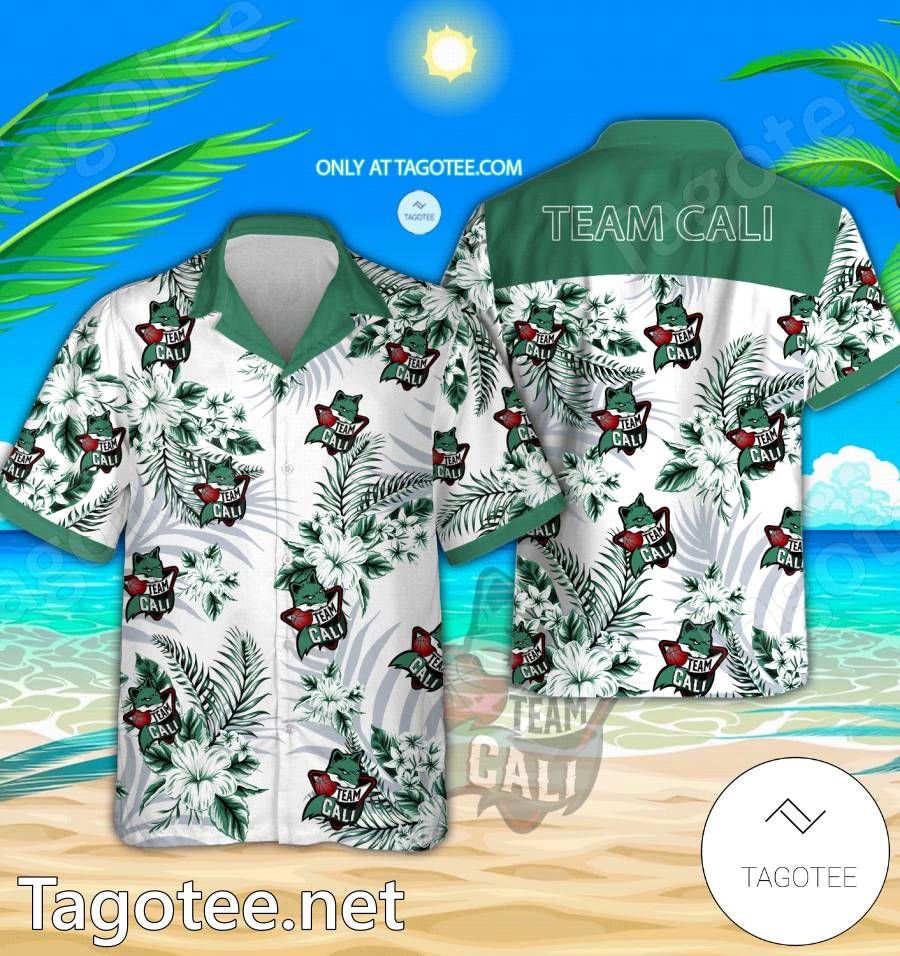 Team Cali Logo Hawaiian Shirt And Shorts - EmonShop