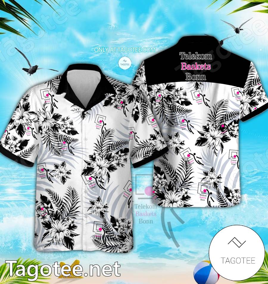 Telekom Baskets Bonn Logo Hawaiian Shirt And Shorts - EmonShop