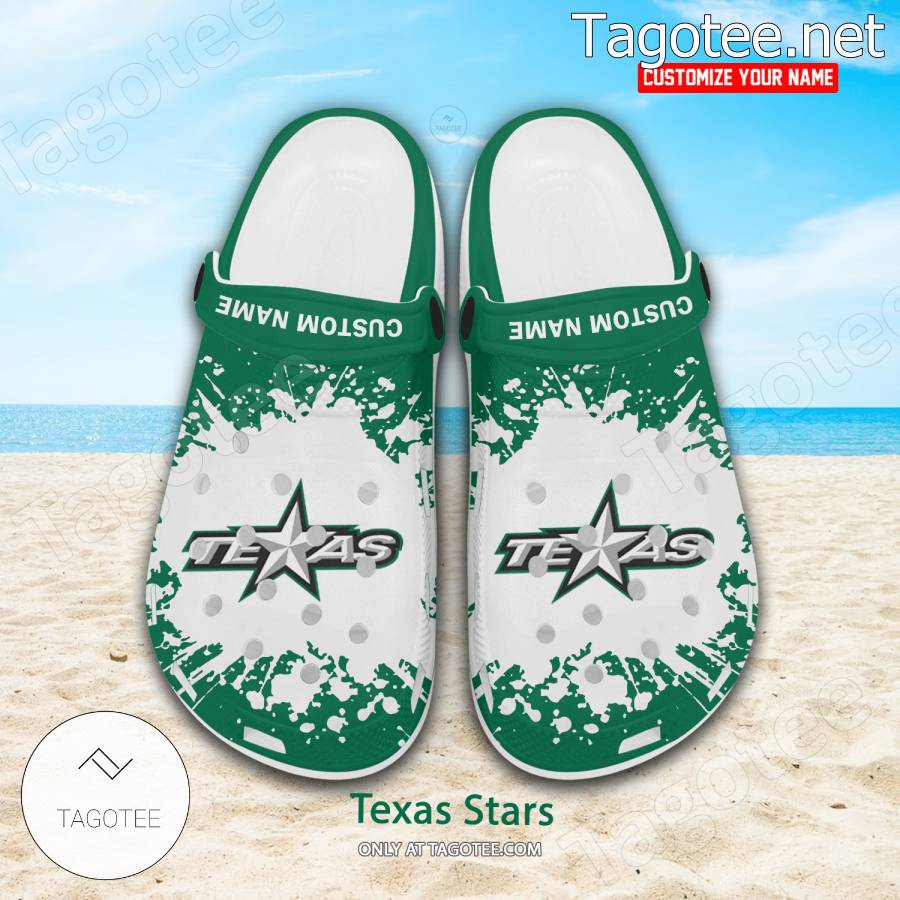 Texas Stars Logo Crocs Clogs - BiShop a